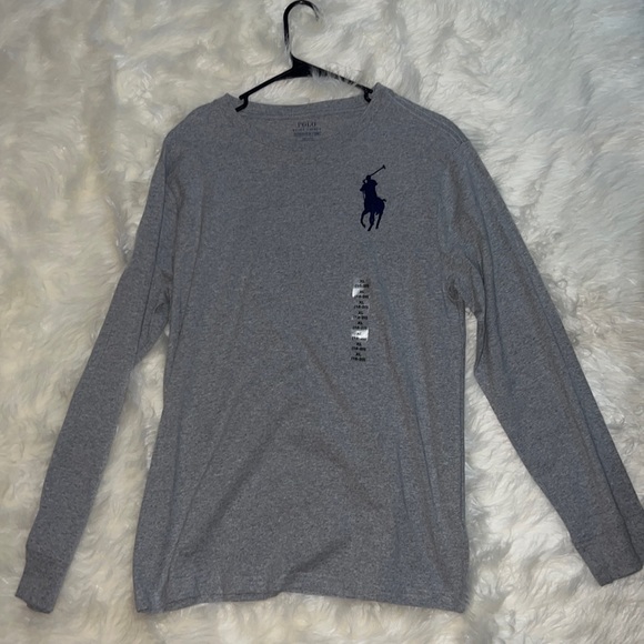 Boys XL Large Pony Long Sleeve Grey - Picture 2 of 6